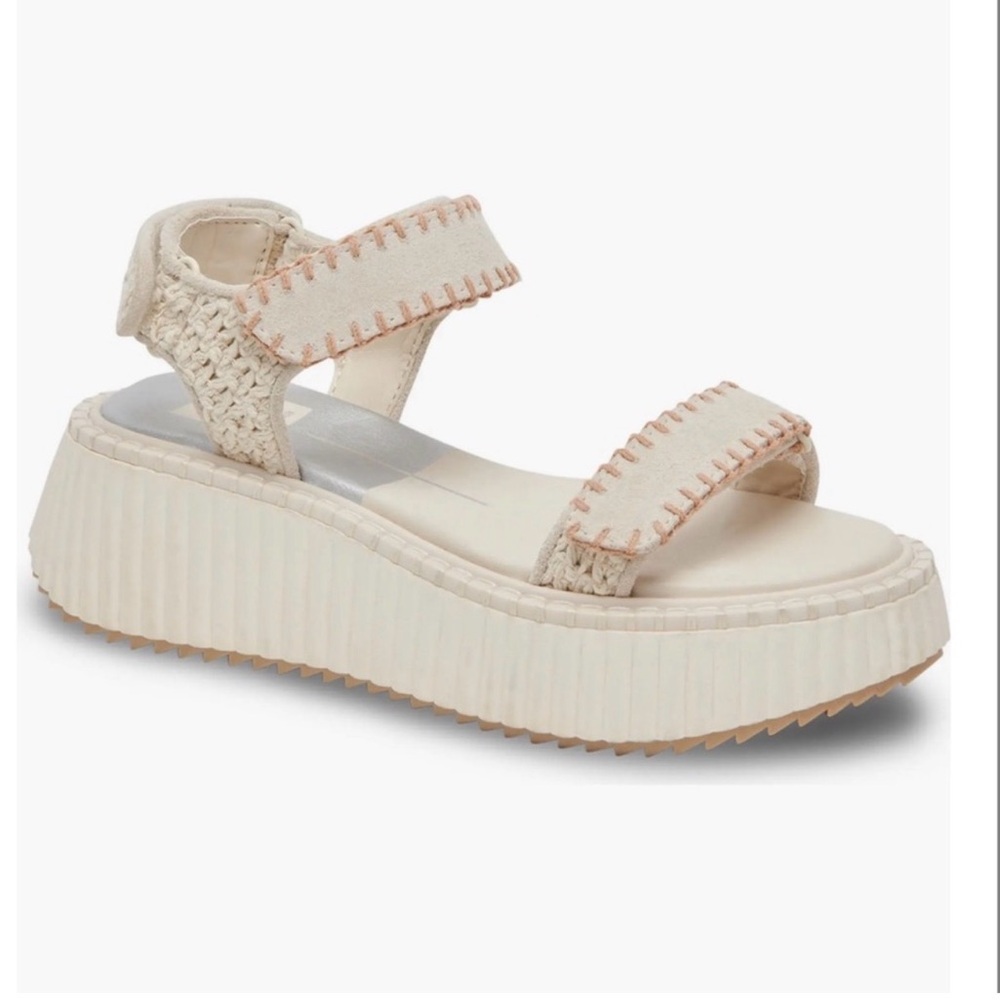 Dolce Vita Debra Sandals Ivory Suede Size 8.5 NWOT